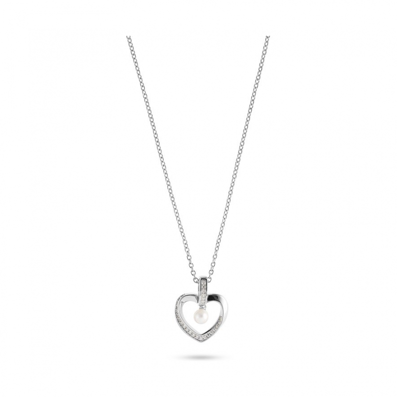 JETTE Kette TWISTED HEART 89221852 925er Silber, recycelt