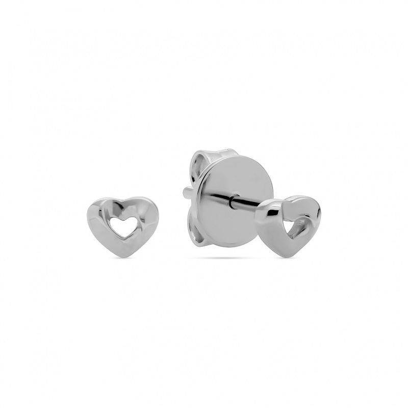 JETTE Ohrstecker TWISTED HEART 89221860 925er Silber, recycelt