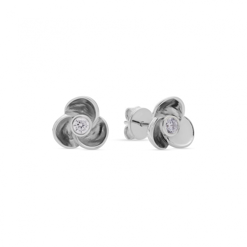 JETTE Ohrstecker FLOWERS 89221881 925er Silber, recycelt