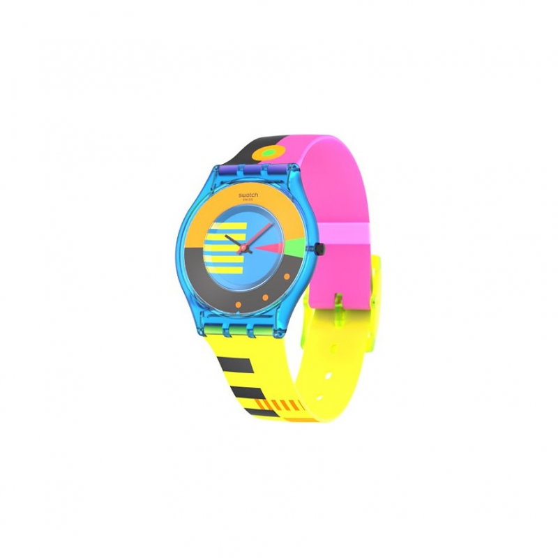 Swatch Unisexuhr 2509 SWATCH NEON SS08S101 Kunststoff