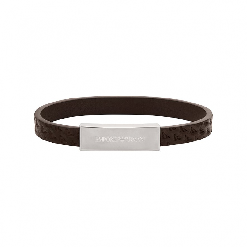 Emporio Armani Armband Holiday 2025 EGS3251040 Leder, Edelstahl – Bild 1 von 2