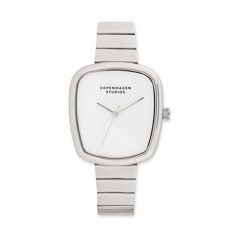 Copenhagen Studios Damenuhr Curved CPT-0001-MQ Edelstahl – Bild 1 von 3