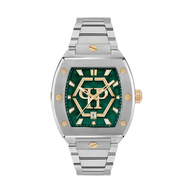 Philipp Plein Herrenuhr Hexagon Phantom PWPUA0825 Edelstahl – Bild 1 von 3