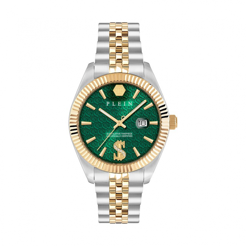 Philipp Plein Herrenuhr Date Superlative PWMFA0825 Edelstahl – Bild 1 von 3