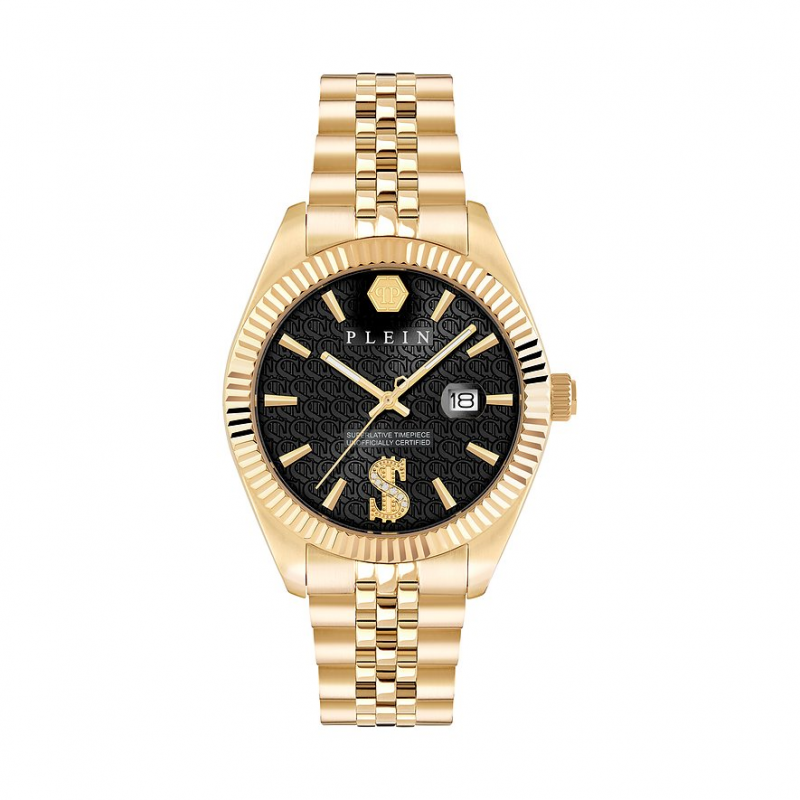Philipp Plein Herrenuhr Date Superlative PWMFA1025 Edelstahl – Bild 1 von 3