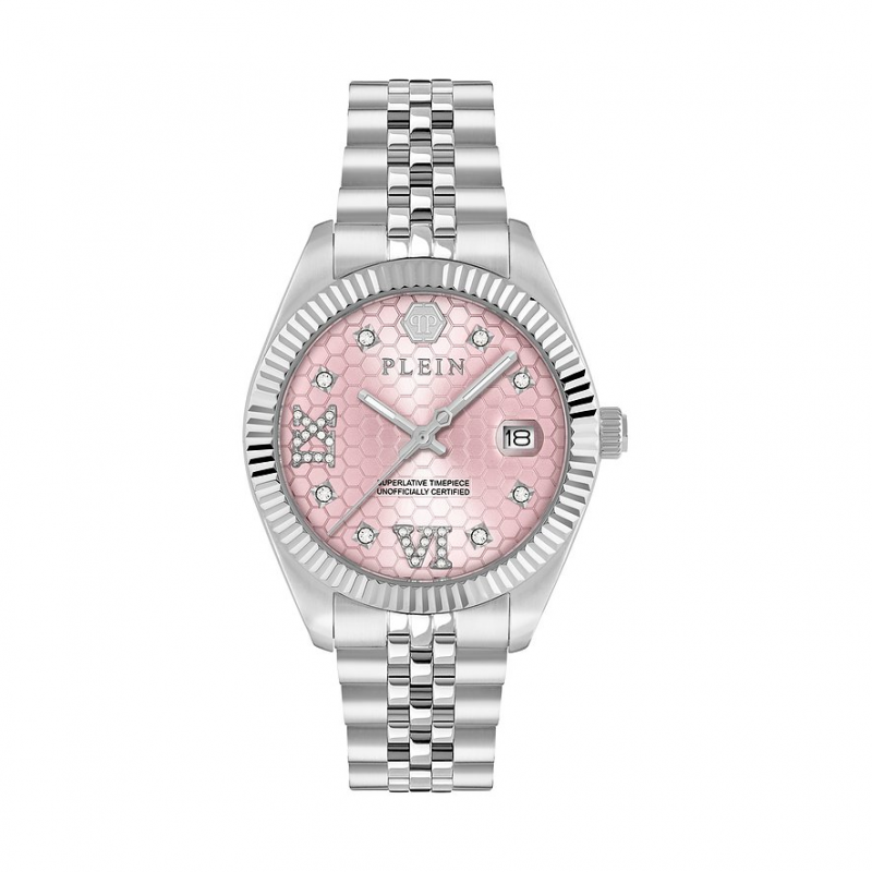 Philipp Plein Damenuhr Date Superlative PWYFA0125 Edelstahl – Bild 1 von 3