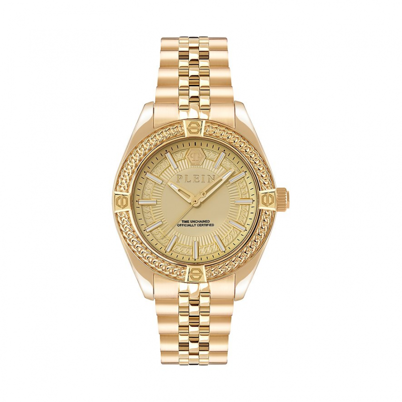 Philipp Plein Herrenuhr Plein Icon Chain PWZFA0325 Edelstahl – Bild 1 von 3