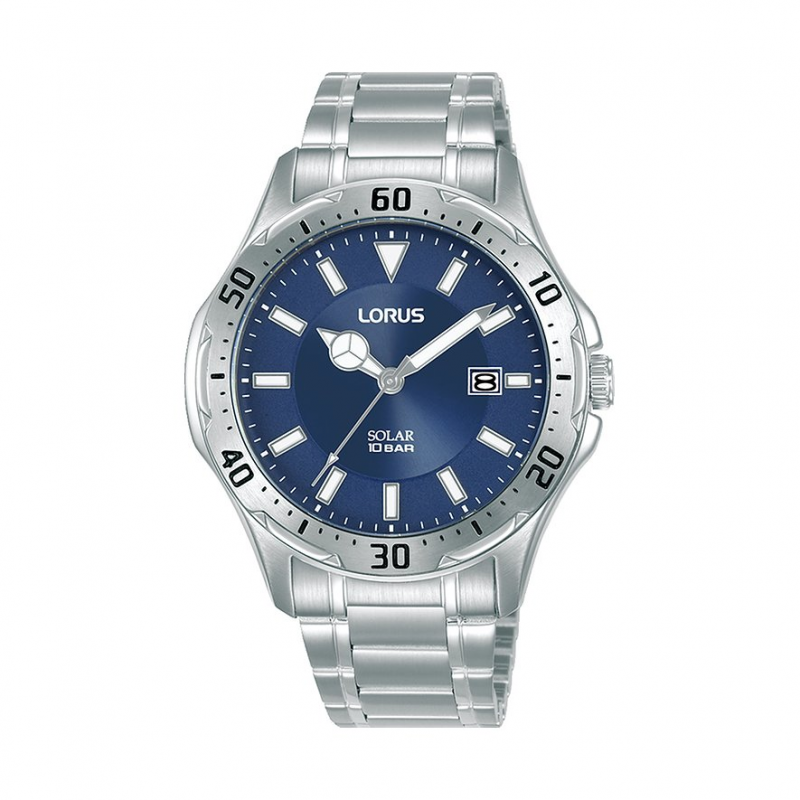 Lorus Herrenuhr Sports Solar RX397AX9 Edelstahl