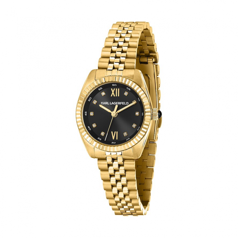 Karl Lagerfeld Damenuhr Timeless Code Mini R0553109502 Edelstahl – Bild 1 von 3