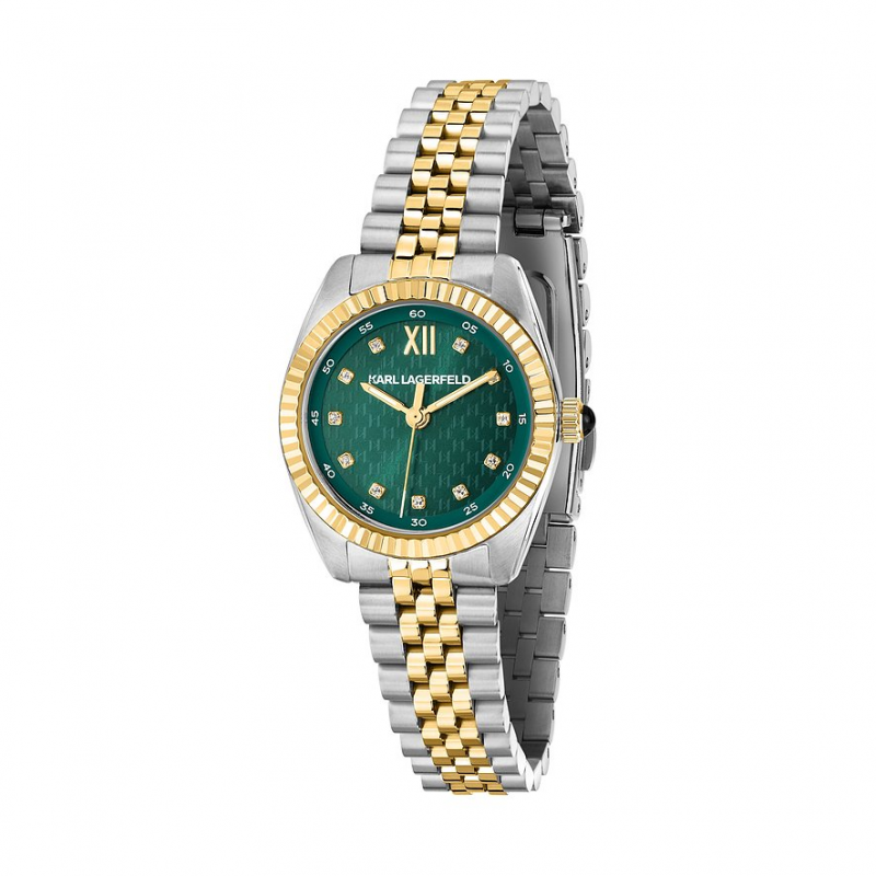 Karl Lagerfeld Damenuhr Timeless Code Mini R0553109504 Edelstahl – Bild 1 von 3