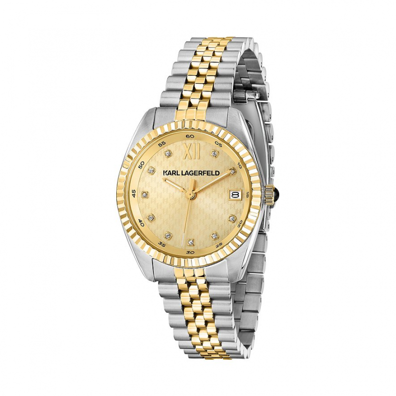 Karl Lagerfeld Damenuhr Timeless Code R0553108506 Edelstahl – Bild 1 von 3