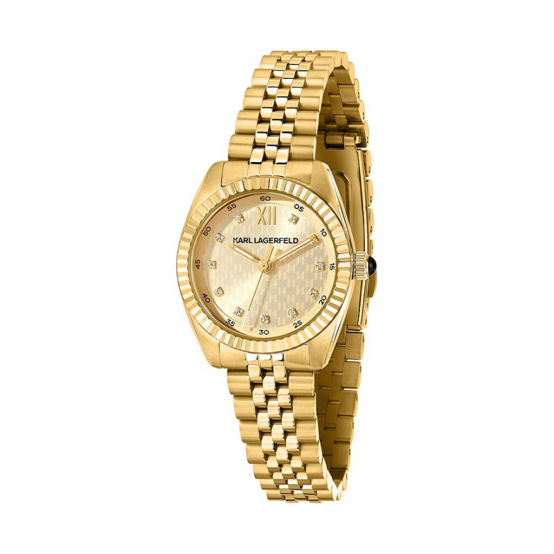 Karl Lagerfeld Damenuhr Timeless Code Mini R0553109501 Edelstahl – Bild 1 von 3