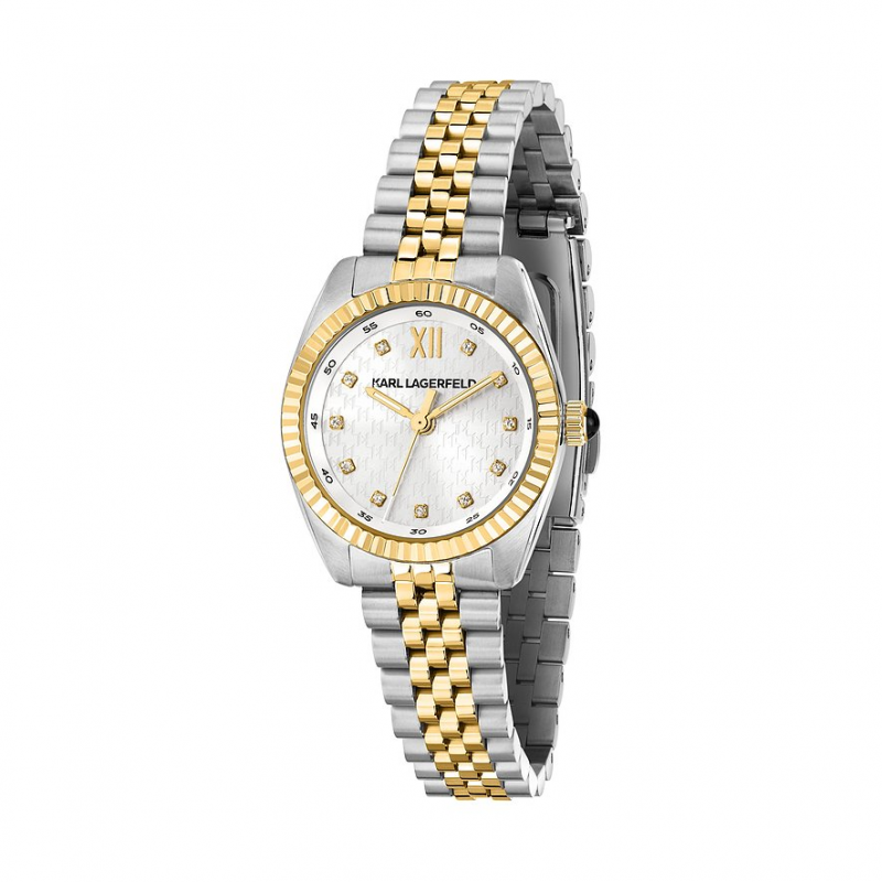 Karl Lagerfeld Damenuhr Timeless Code Mini R0553109503 Edelstahl – Bild 1 von 3