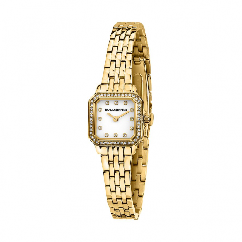 Karl Lagerfeld Damenuhr Icon Square Mini R0553111501 Edelstahl – Bild 1 von 3