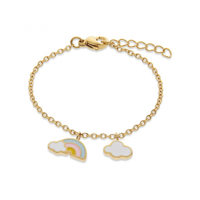 FAVS Little Friends Armband 89225055 Edelstahl, Emaille