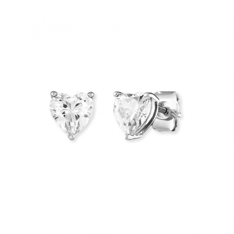 Engelsrufer Ohrstecker ERE-SHINYHEART-ZI-ST 925er Silber, Farbstein
