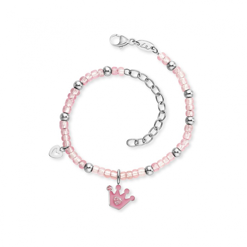 Engelsrufer Armband HEBS-GLITTERCROWN Edelstahl, Glas, Emaille – Bild 1 von 2