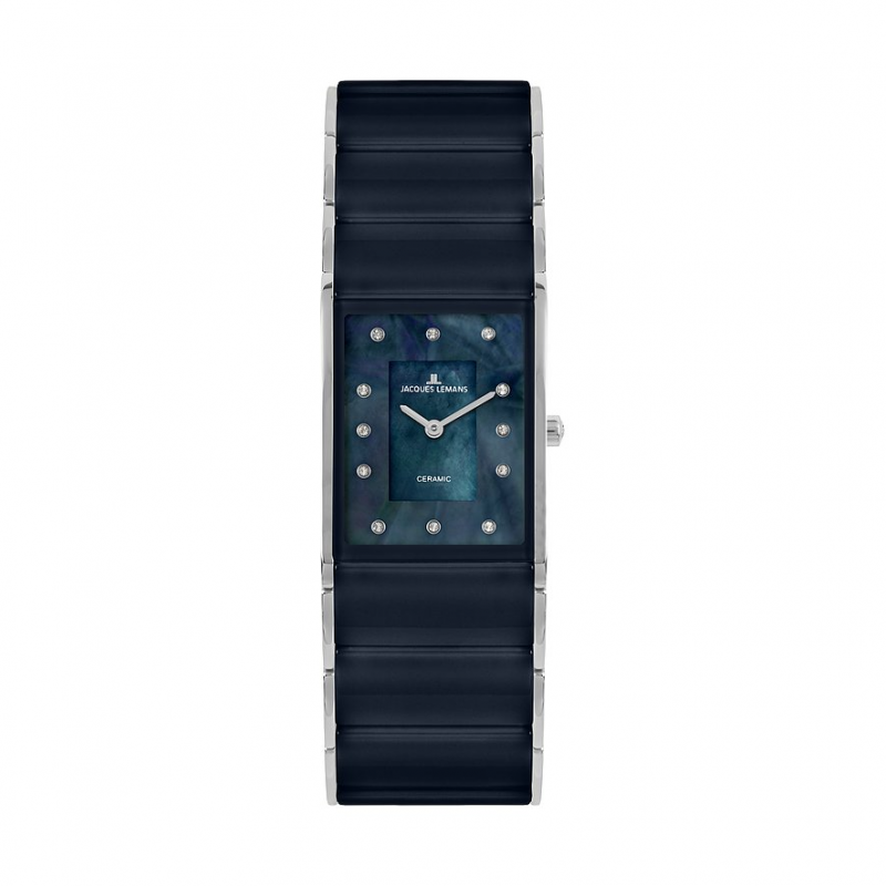 Jacques Lemans Damenuhr High-Tech Ceramic 1-1940H Edelstahl