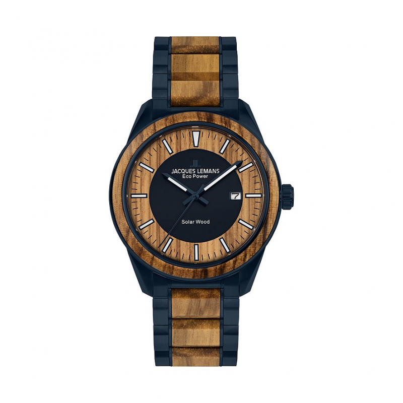 Jacques Lemans Herrenuhr Eco Power 1-2116M Edelstahl