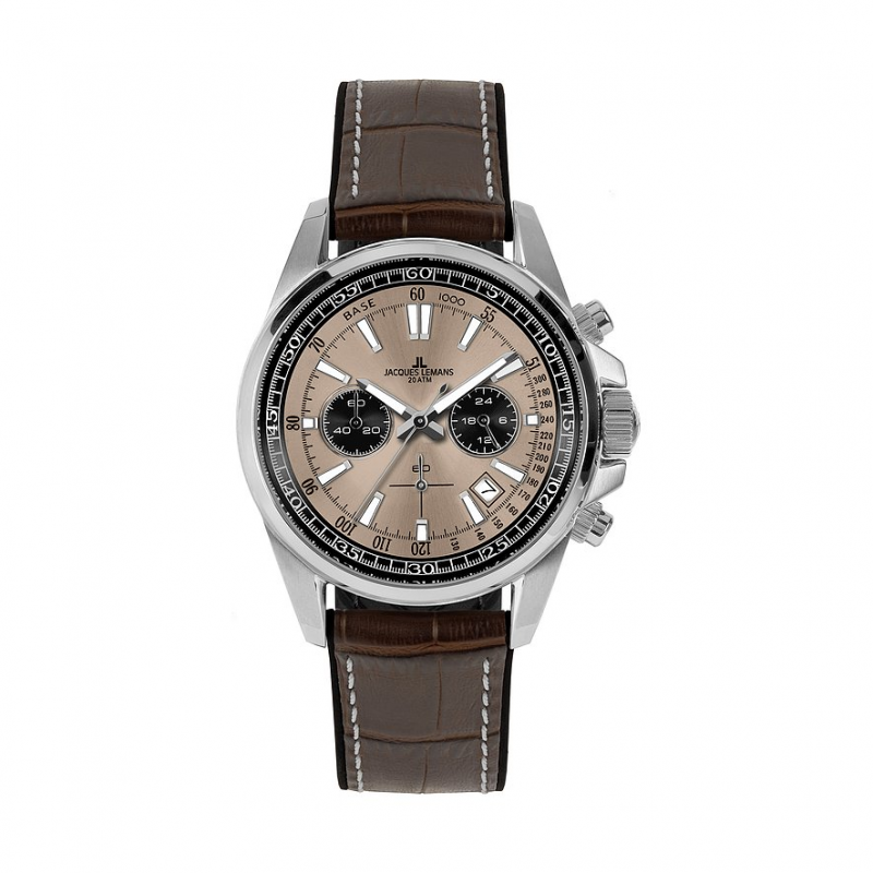 Jacques Lemans Chronograph Sport 1-2117ZF Edelstahl