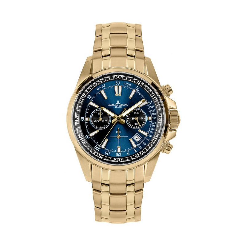 Jacques Lemans Chronograph Sport 1-2117ZI Edelstahl