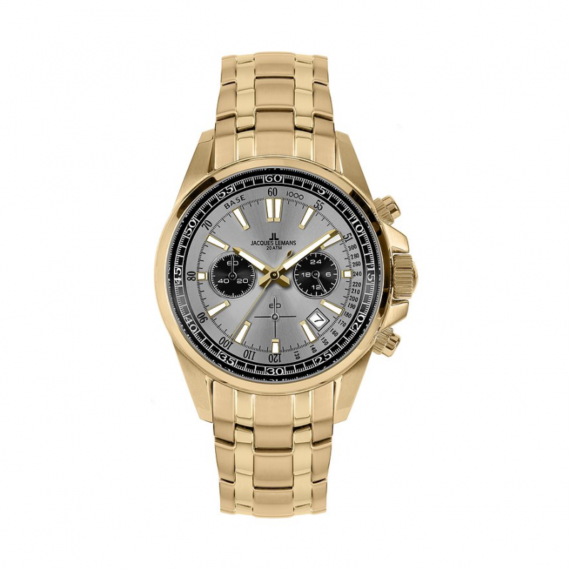 Jacques Lemans Chronograph Sport 1-2117ZO Edelstahl – Bild 1 von 2