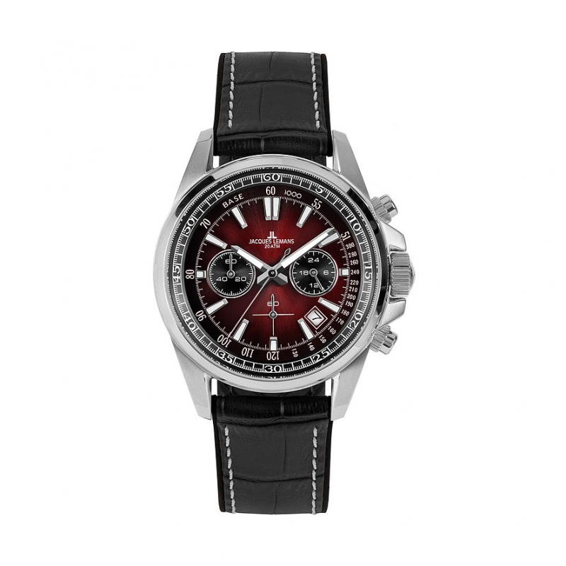 Jacques Lemans Chronograph Sport 1-2117ZP Edelstahl – Bild 1 von 2
