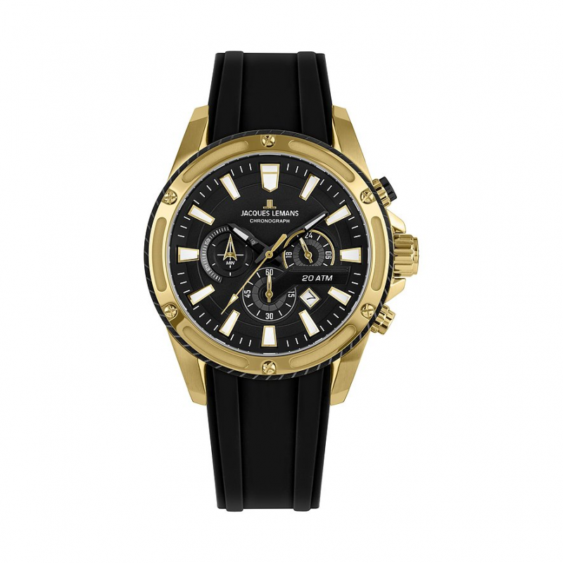 Jacques Lemans Chronograph Sport 1-2141D Edelstahl