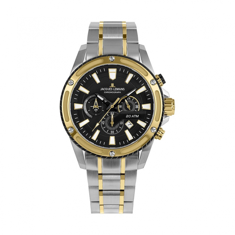 Jacques Lemans Chronograph Sport 1-2141I Edelstahl