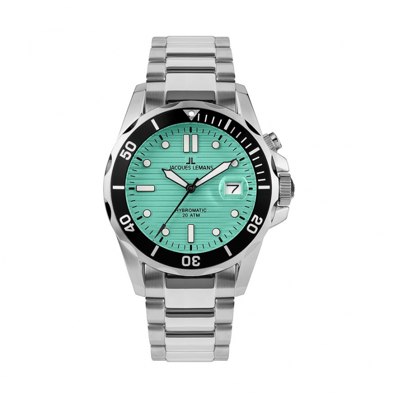 Jacques Lemans Herrenuhr Hybromatic 1-2170I Edelstahl