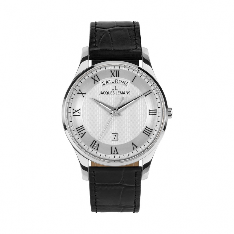 Jacques Lemans Herrenuhr Classic 1-2193M Edelstahl – Bild 1 von 2