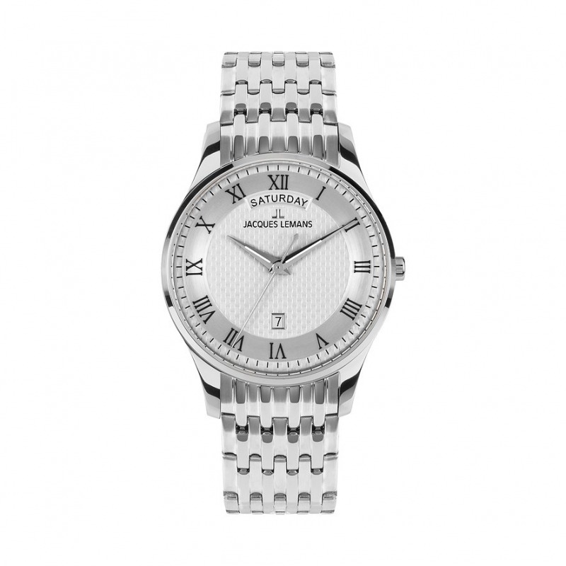 Jacques Lemans Herrenuhr Classic 1-2193N Edelstahl