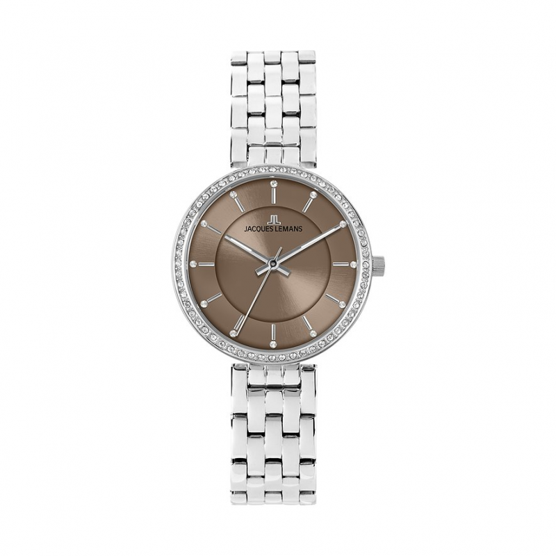 Jacques Lemans Damenuhr Elegance 1-2212B Edelstahl – Bild 1 von 2