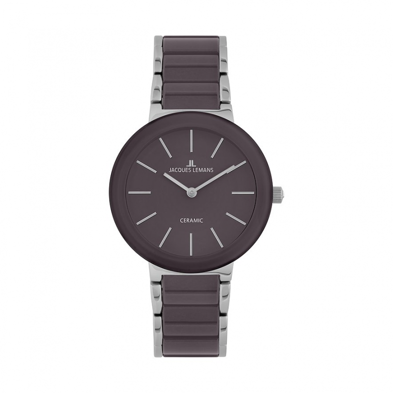 Jacques Lemans Damenuhr Classic 42-7ZD Edelstahl – Bild 1 von 2