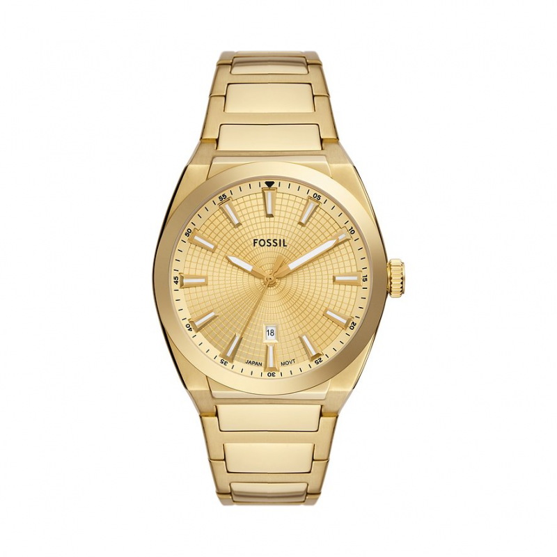 Fossil Herrenuhr EVERETT FS5965 Edelstahl – Bild 1 von 3