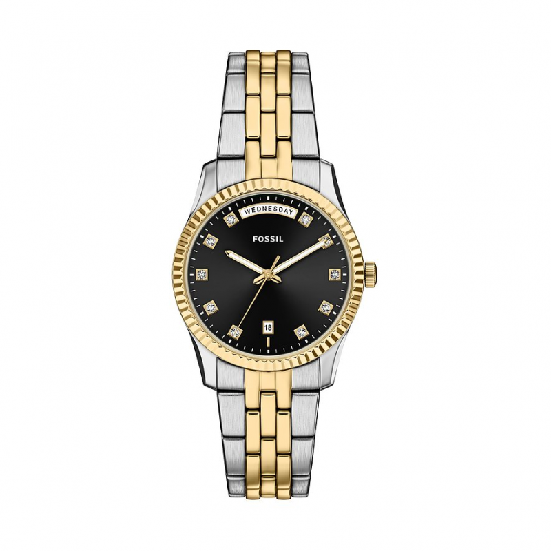 Fossil Damenuhr SCARLETTE ES5458 Edelstahl – Bild 1 von 3