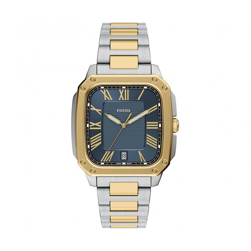 Fossil Herrenuhr CROSBY FS6161 Edelstahl – Bild 1 von 3