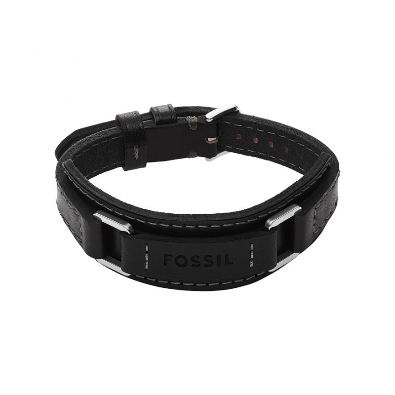 Fossil Armband MACHINE JF04950040 Leder, Edelstahl – Bild 1 von 3
