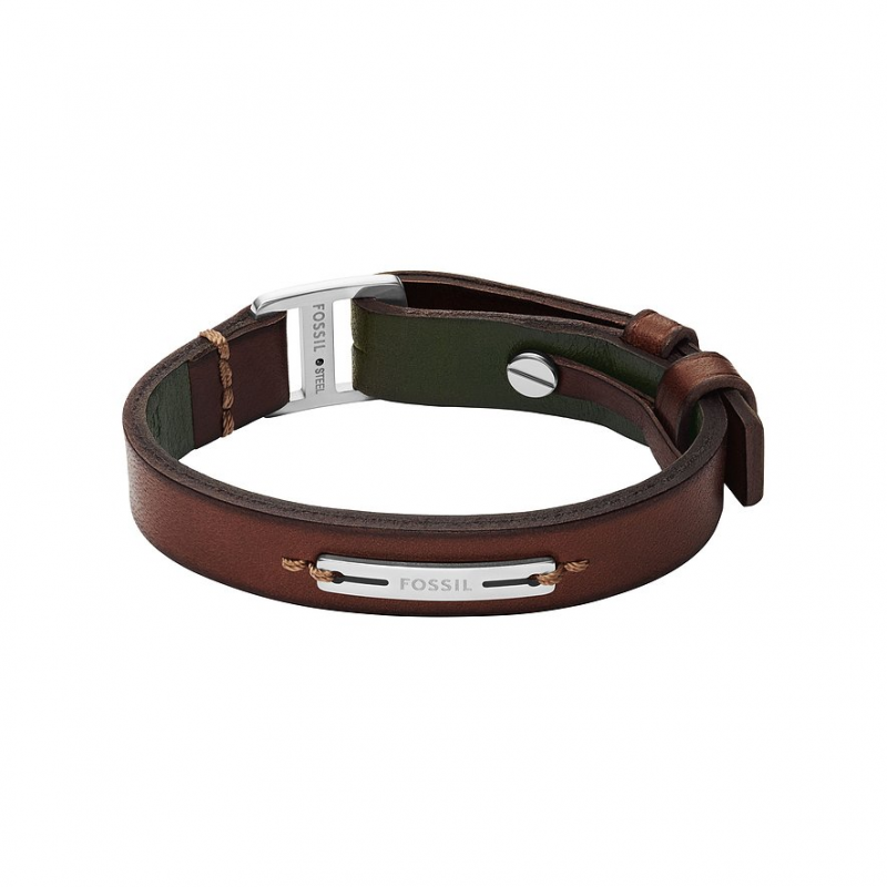 Fossil Armband MACHINE JF04963040 Leder, Edelstahl – Bild 1 von 3