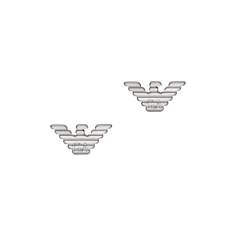 Emporio Armani Ohrstecker EAGLE LOGO EGS3318040 Edelstahl – Bild 1 von 2