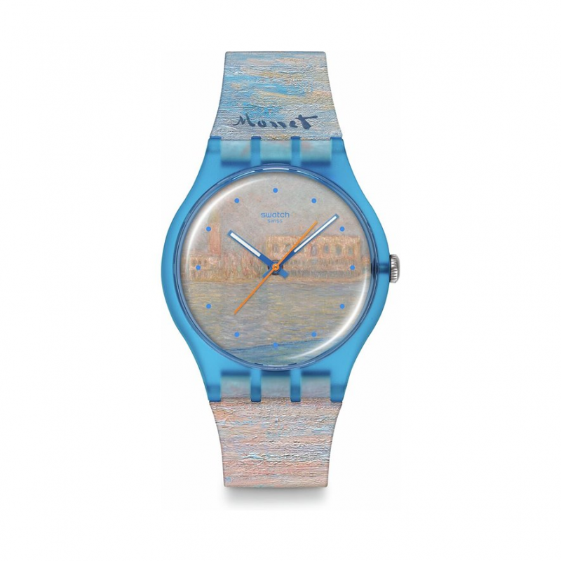 Swatch Unisexuhr 2601 SWATCH X GUGGENHEIM SO29Z150 Kunststoff – Bild 1 von 3