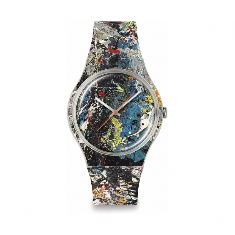 Swatch Unisexuhr 2601 SWATCH X GUGGENHEIM SUOZ366 Kunststoff – Bild 1 von 3