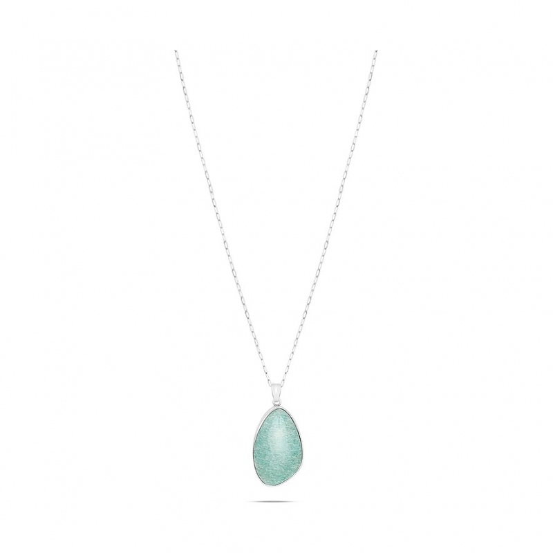 s.Oliver Kette SOJ-0127-N-80 Edelstahl, Farbstein – Bild 1 von 2