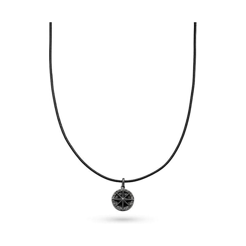s.Oliver Kette SOJ-0074-N-55 Edelstahl, Leder – Bild 1 von 2