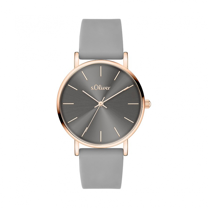 s.Oliver Damenuhr Zeitlos und modern SO-4186-PQ Metall – Bild 1 von 2