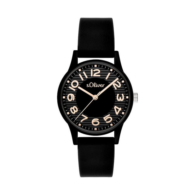 s.Oliver Damenuhr sportlich mit eleganter Note SO-4557-PQ Kunststoff – Bild 1 von 3