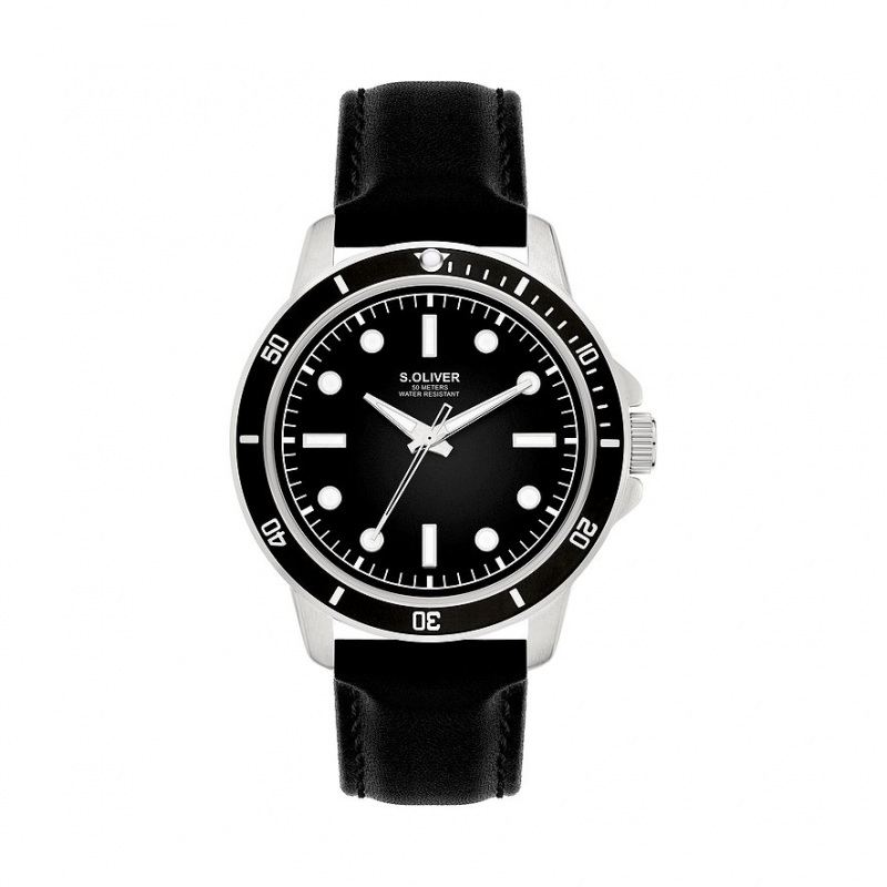 s.Oliver Herrenuhr Klassisch & Elegant SO-4425-LQ Metall