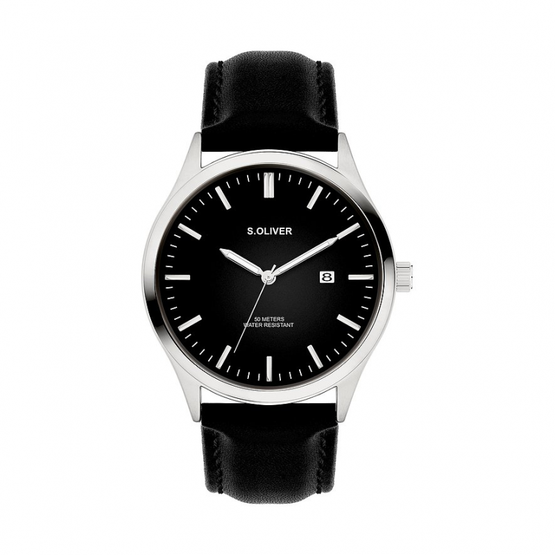 s.Oliver Herrenuhr Klassisch & Elegant SO-4429-LQ Metall – Bild 1 von 3