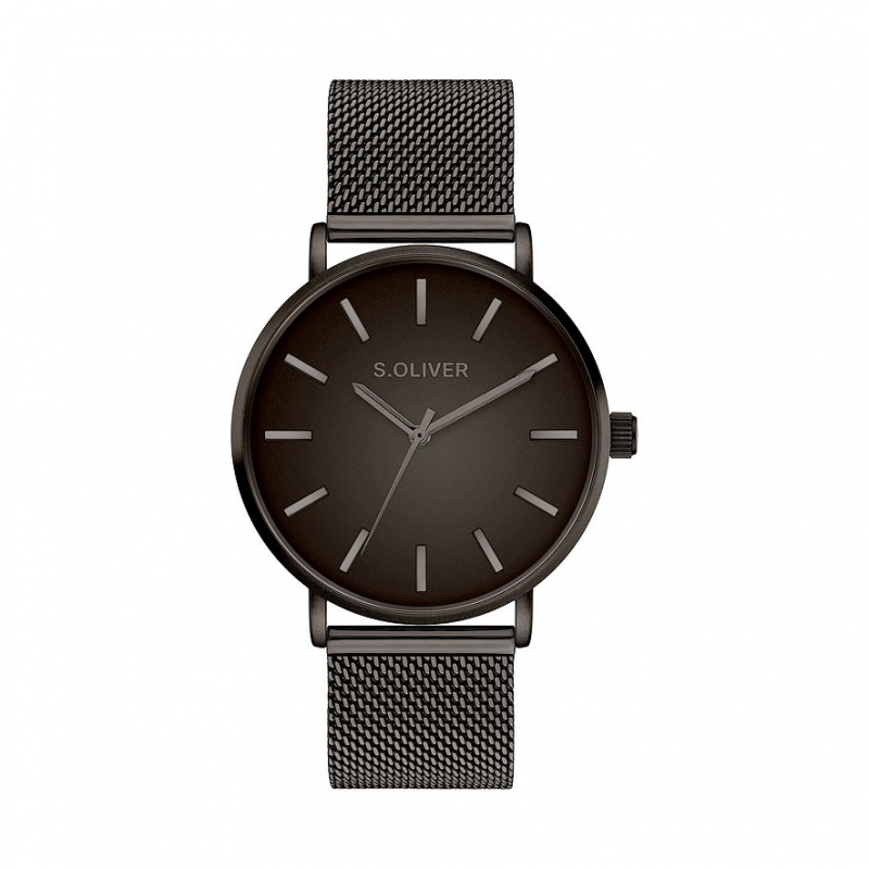 s.Oliver Herrenuhr Modern & Zeitlos SO-4438-MQ Metall – Bild 1 von 2
