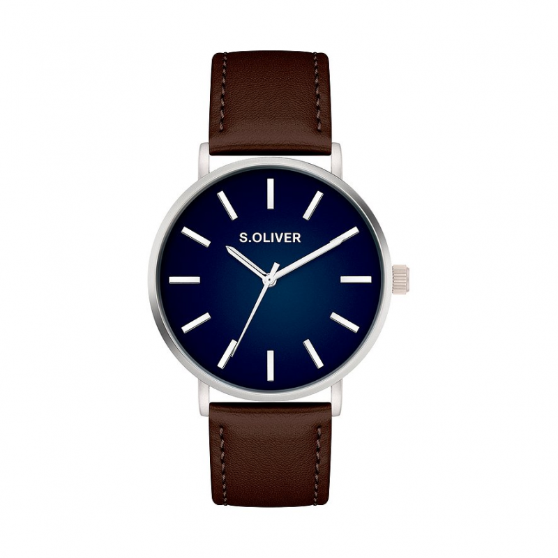 s.Oliver Herrenuhr Klassisch & Elegant SO-4440-LQ Metall – Bild 1 von 2